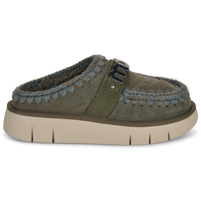 Mou BOUNCE CLOG METAL LOGO Kaki Sabot Femme - 2