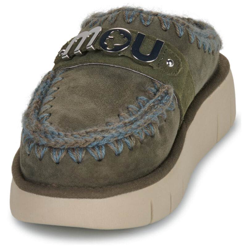 Mou BOUNCE CLOG METAL LOGO Kaki Sabot Femme - 3