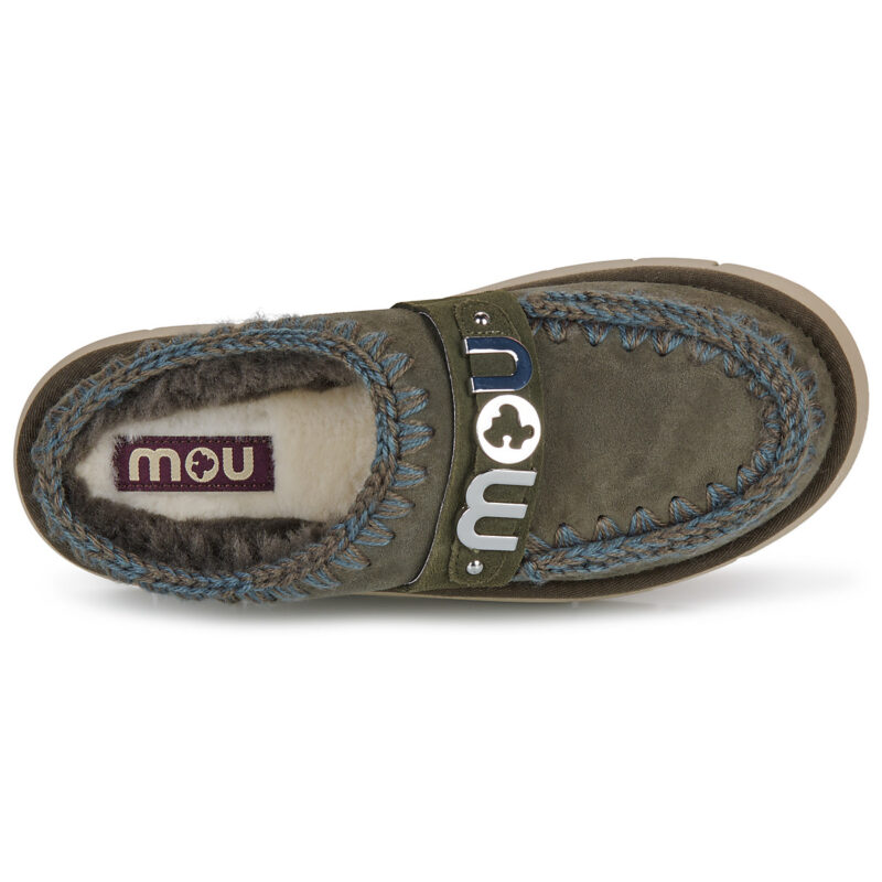 Mou BOUNCE CLOG METAL LOGO Kaki Sabot Femme - 6