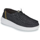 HEYDUDE  WENDY RISE PERF CANVAS  Nero -  Slip on Donna - 1