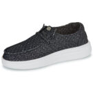HEYDUDE  WENDY RISE PERF CANVAS  Nero -  Slip on Donna - 4
