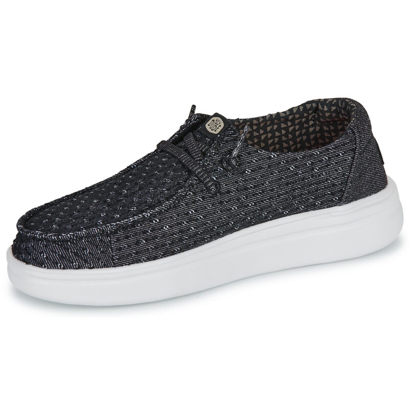 HEYDUDE  WENDY RISE PERF CANVAS  Nero -  Slip on Donna - 4