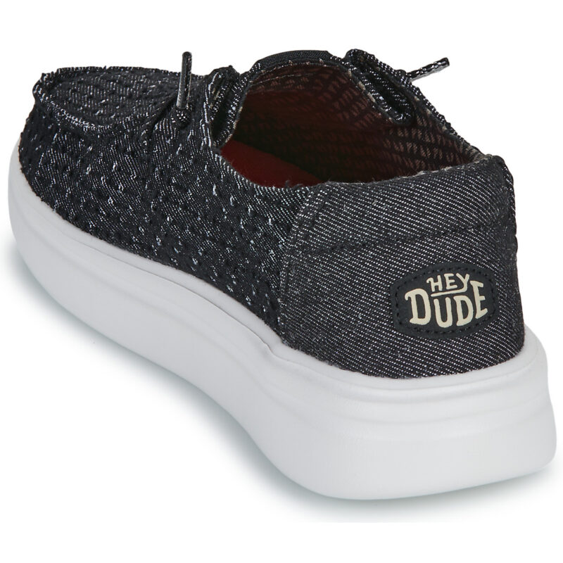 HEYDUDE  WENDY RISE PERF CANVAS  Nero -  Slip on Donna - 5
