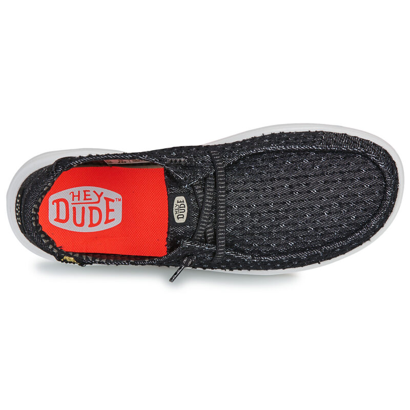 HEYDUDE  WENDY RISE PERF CANVAS  Nero -  Slip on Donna - 6