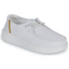 HEYDUDE  WENDY RISE PERF CANVAS  Bianco -  Slip on Donna