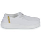 HEYDUDE  WENDY RISE PERF CANVAS  Bianco -  Slip on Donna - 2