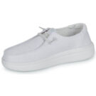 HEYDUDE  WENDY RISE PERF CANVAS  Bianco -  Slip on Donna - 4