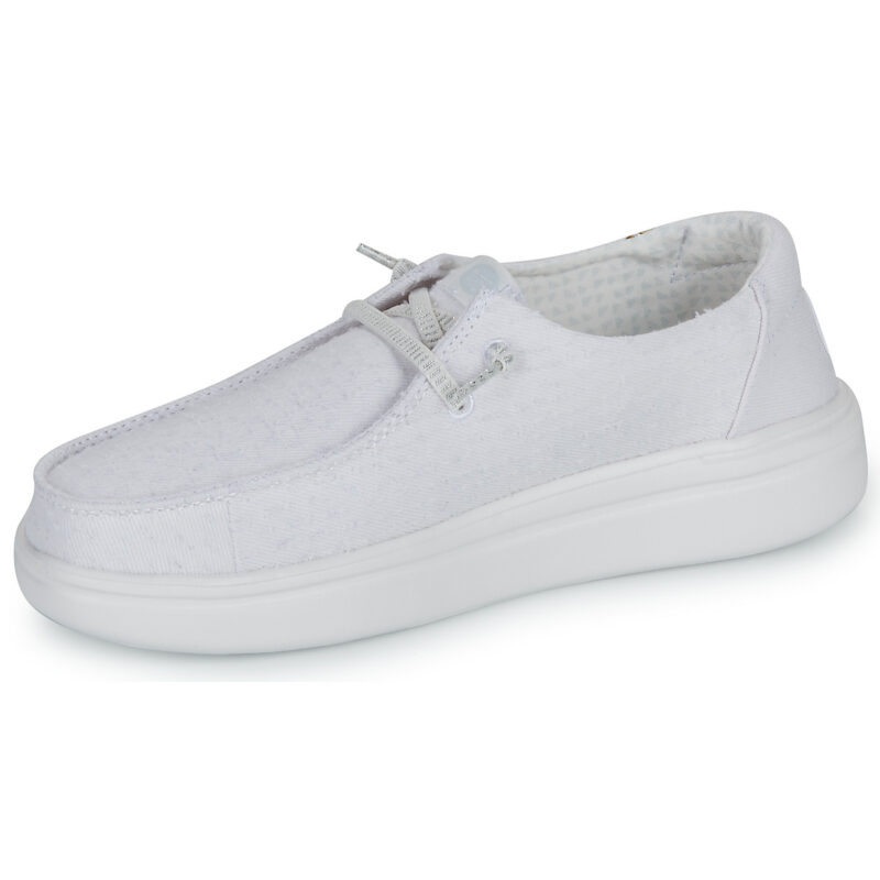 HEYDUDE  WENDY RISE PERF CANVAS  Bianco -  Slip on Donna - 4