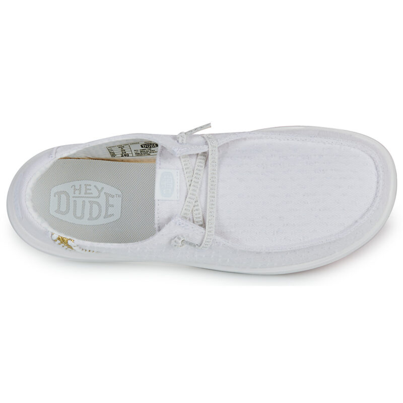 HEYDUDE  WENDY RISE PERF CANVAS  Bianco -  Slip on Donna - 6
