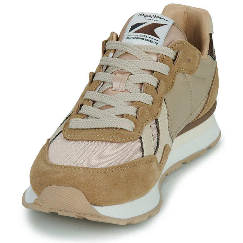 Pepe jeans  BRIT MIRROR W  Beige -  Sneakers basse Donna - 3