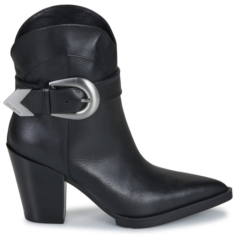 Karl Lagerfeld KOWBOY Buckle Mid Boot Nero Stivaletti Donna - 2