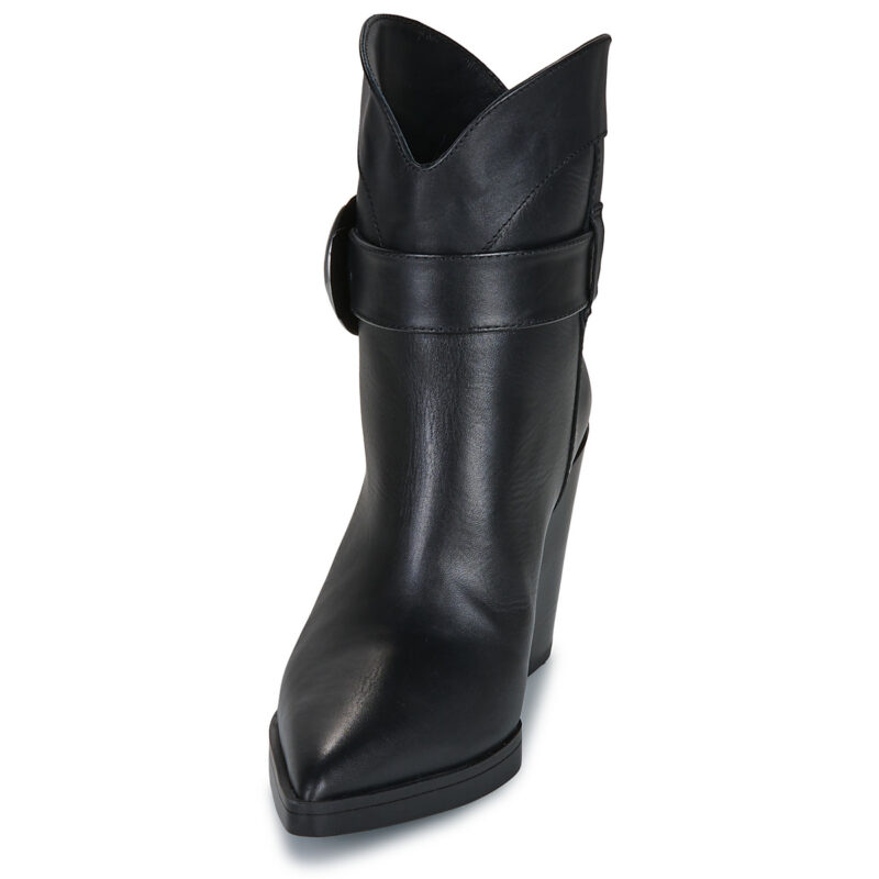 Karl Lagerfeld KOWBOY Buckle Mid Boot Nero Stivaletti Donna - 3