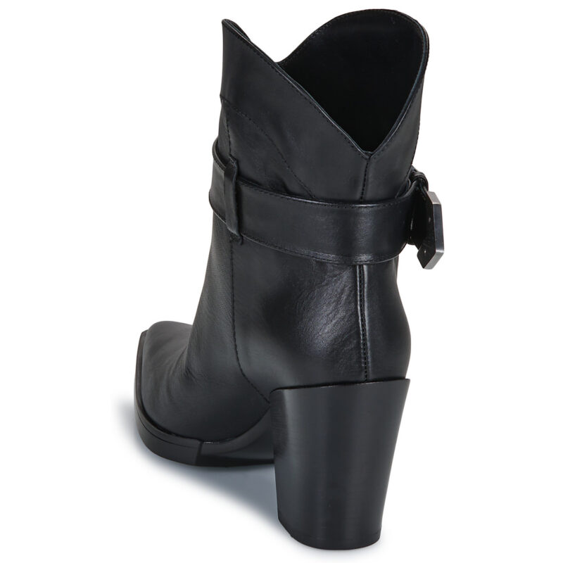 Karl Lagerfeld KOWBOY Buckle Mid Boot Nero Stivaletti Donna - 5