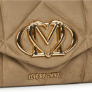 Love Moschino EMBOSSED Q SUEDE Beige Borsa a tracolla Donna - 4