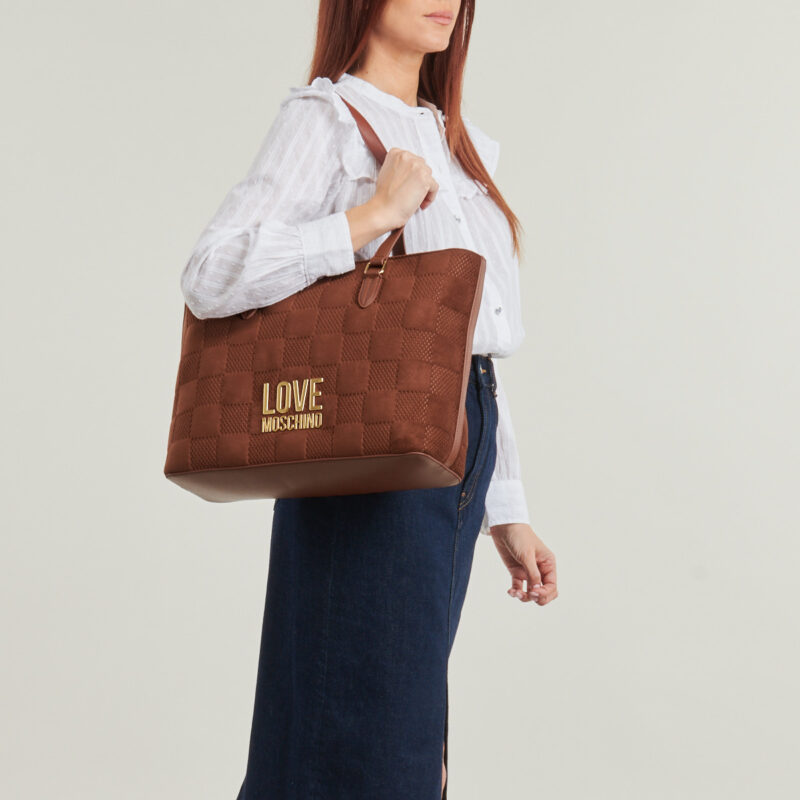 Love Moschino PATCHY Marrone Borse Shopping Donna - 6