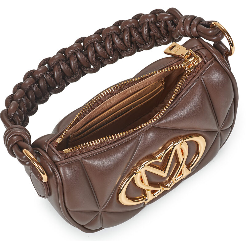 Love Moschino EMBOSSED Q Marrone Borse a spalla Donna - 5