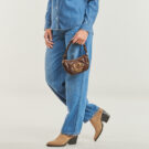 Love Moschino EMBOSSED Q Marrone Borse a spalla Donna - 6