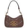 Love Moschino EMBOSSED Q Marrone Borse a spalla Donna