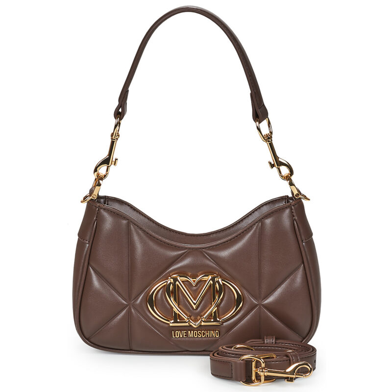 Love Moschino EMBOSSED Q Marrone Borse a spalla Donna - 4