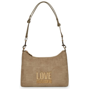 Love Moschino PATCHY Beige Borse a spalla Donna