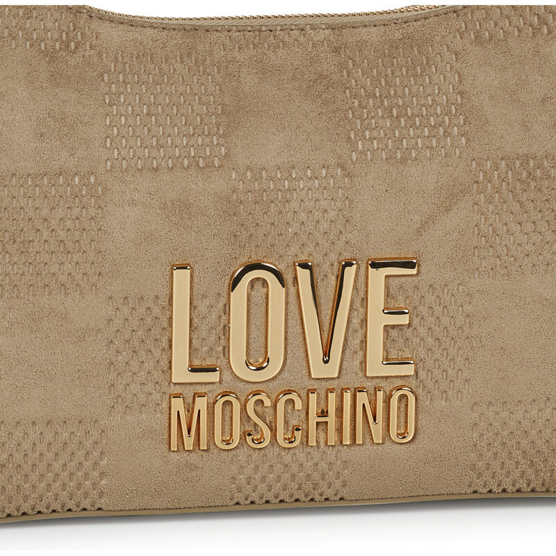 Love Moschino PATCHY Beige Borse a spalla Donna - 4