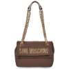 Love Moschino BOLD LOVE HAMMERED Brown Shoulder Bags Women's