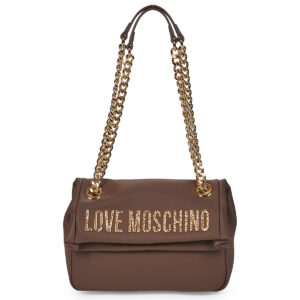 Love Moschino BOLD LOVE HAMMERED Marrone Borse a spalla Donna