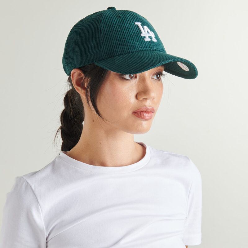 Cappellino New Era CORD 9TWENTY&reg; LOS ANGELES DODGERS DKG Verde Cappellini Donna - 4