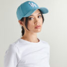 Casquette New Era LEAGUE ESSENTIAL 9FORTY&reg; LOS ANGELES DODGERS BLFWHI bleue pour femmes - 4