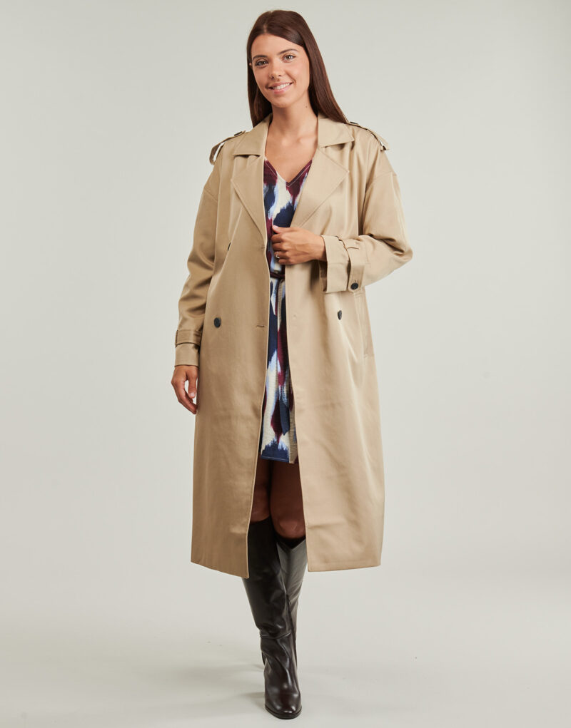 Trench  Vila  VIADDISON   Beige -   Trench Donna - 2