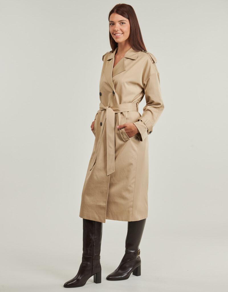 Trench  Vila  VIADDISON   Beige -   Trench Donna - 3