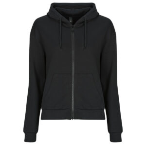 Felpe con cappuccio  Only Play  ONPLOUNGE LIFE HOOD FZ  Nero -  Felpe con cappuccio Abbigliamento Donna
