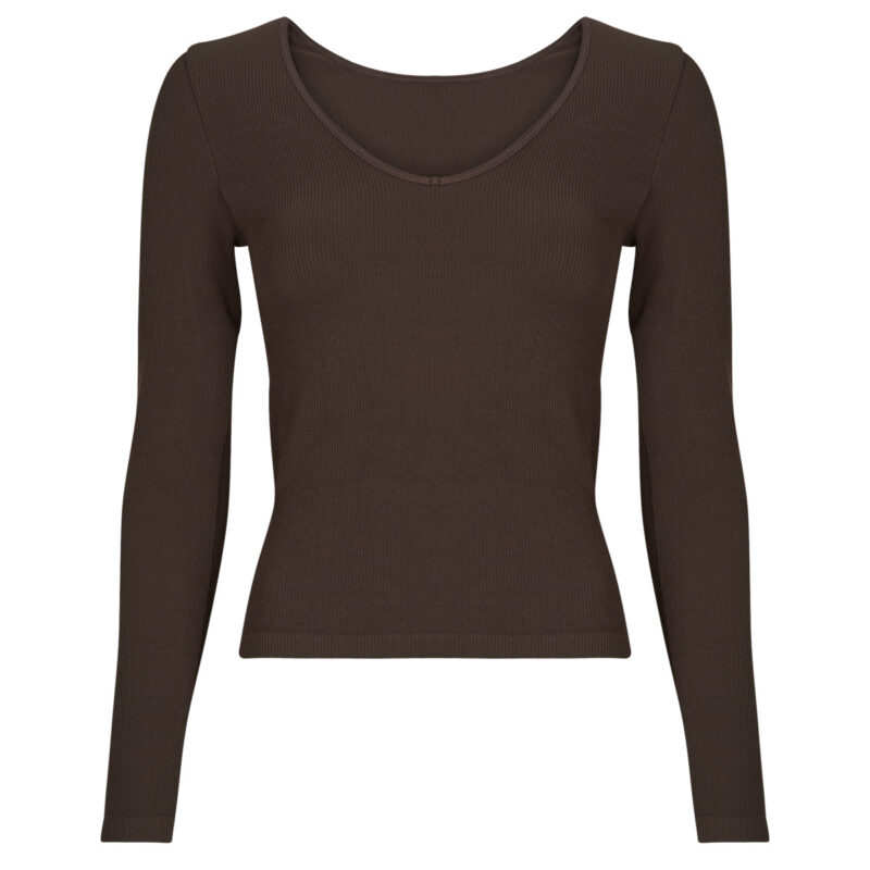 T-shirts a maniche lunghe  Only Play  ONPJAIA LIFE VN LS  Marrone -  T-shirts a maniche lunghe Donna - 1