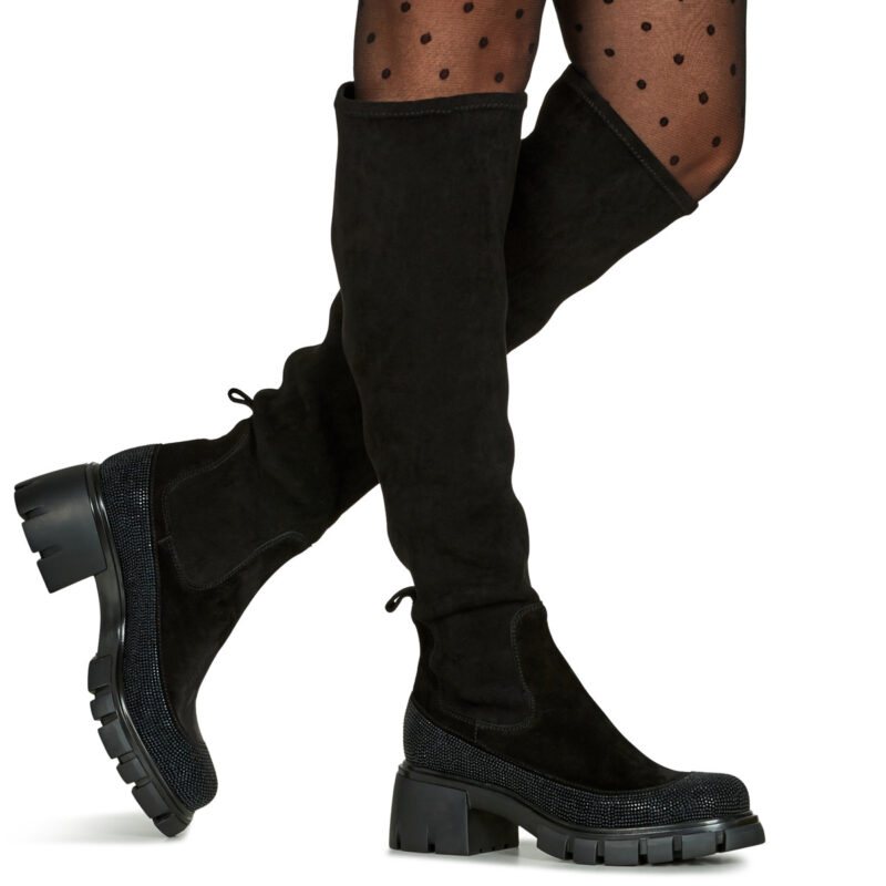 Fru.it 9250-953 Nero Stivali a metà coscia Donna - 8
