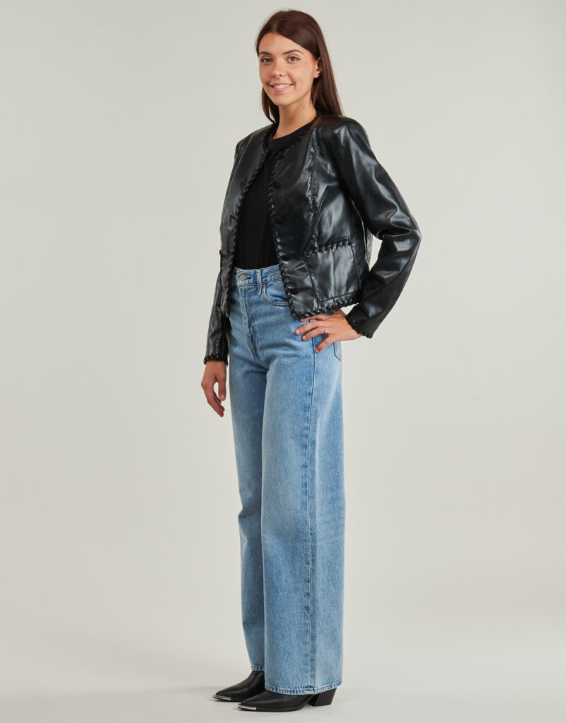 Veste de cuirelle Guess LEONTINE Nero Giacche in pelle Donna - 3