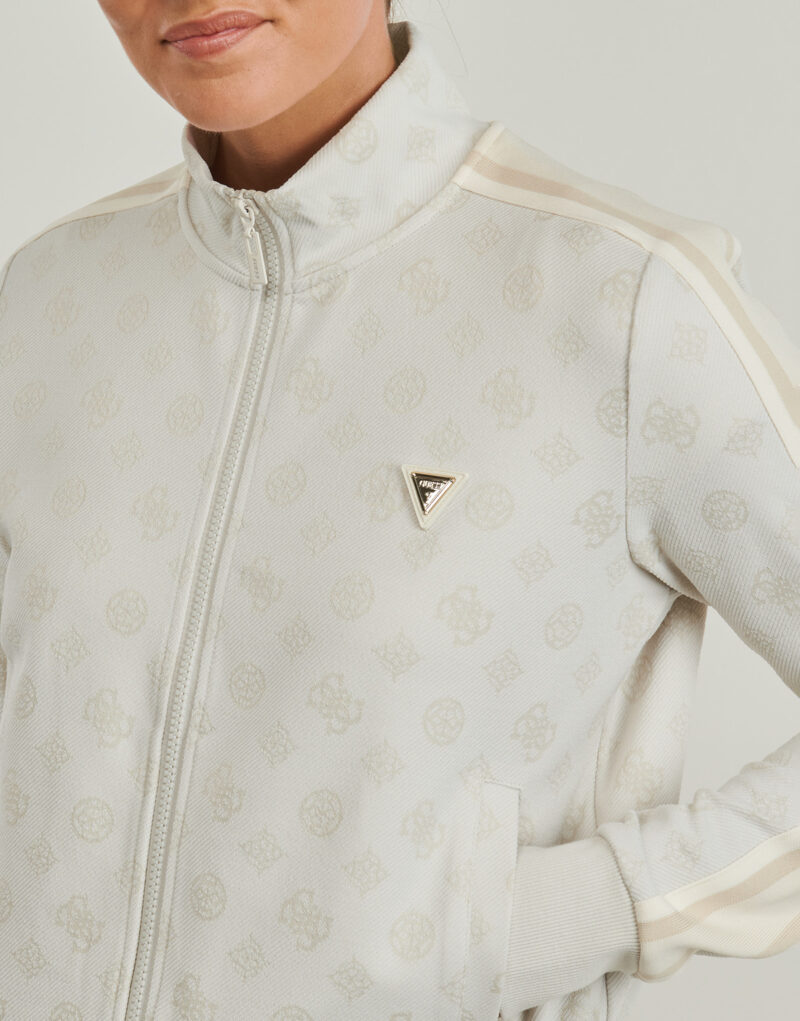 Felpe Guess PEONY TAPED FULLZIP SWEATSHIRT Bianco Felpe Donna - 5