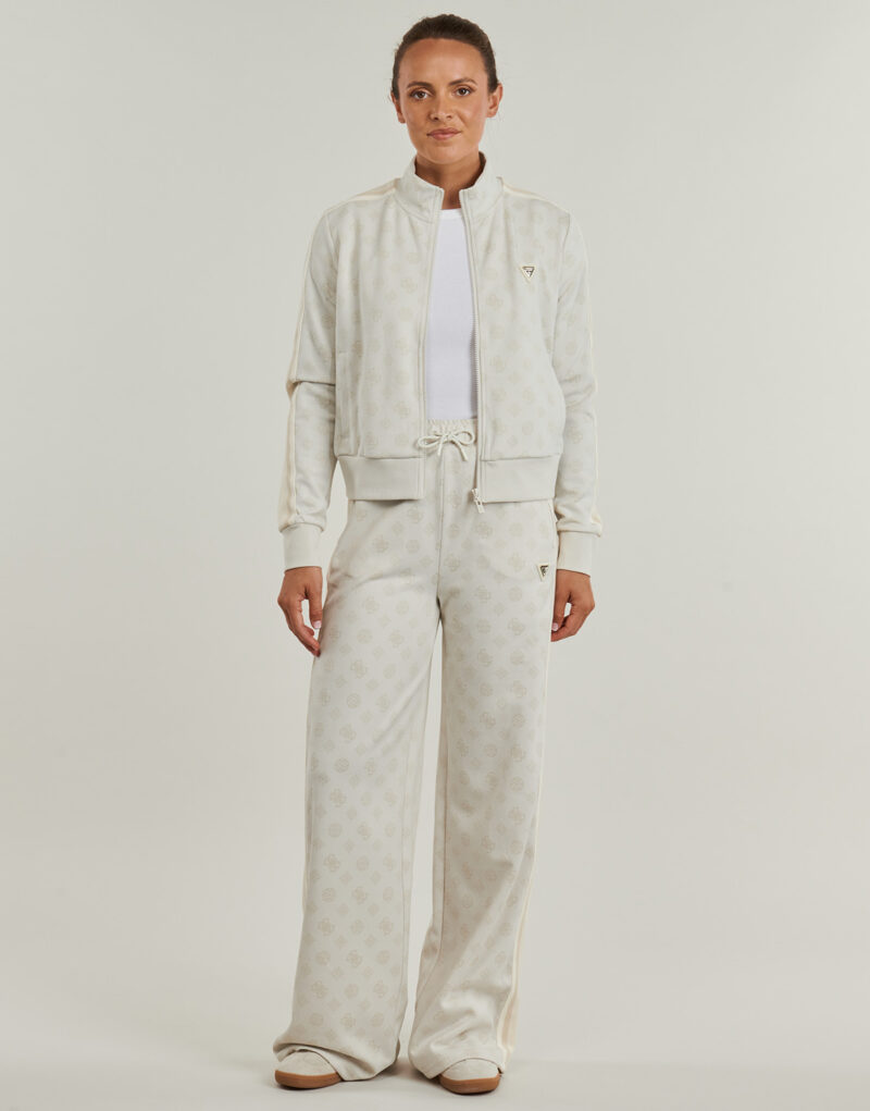 Pantaloni Sportivi Guess PEONY TAPED STRAIGHT LONG PANT Bianco Pantaloni Sportivi Donna - 2