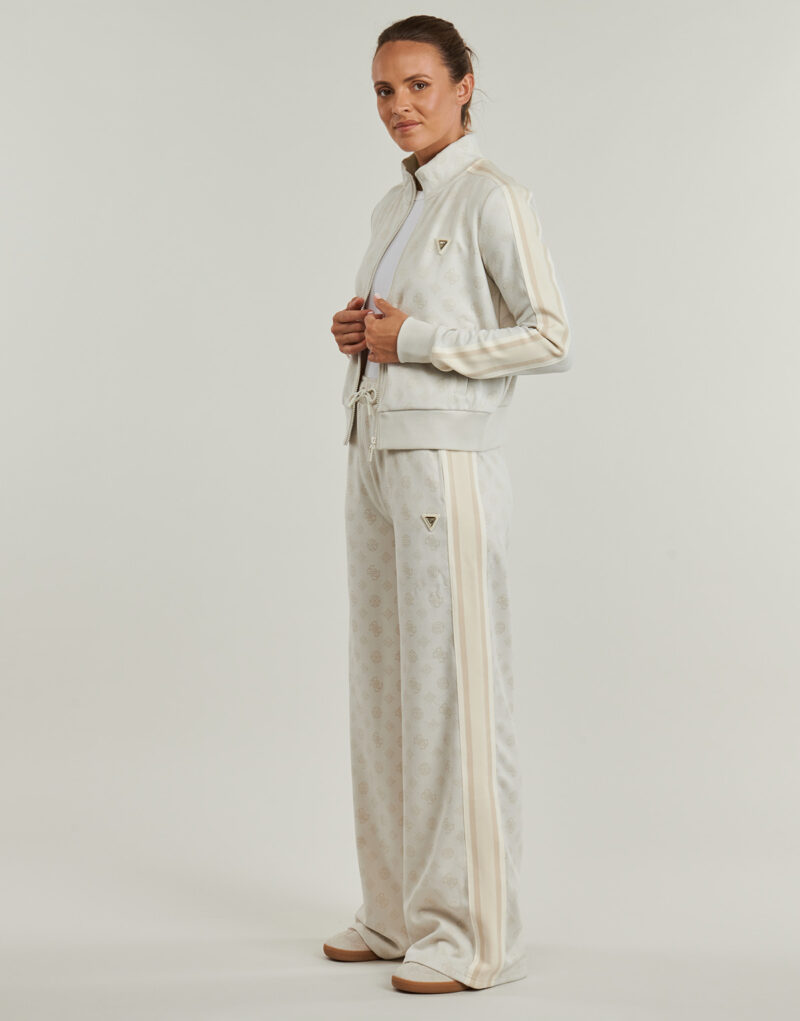 Pantaloni Sportivi Guess PEONY TAPED STRAIGHT LONG PANT Bianco Pantaloni Sportivi Donna - 3