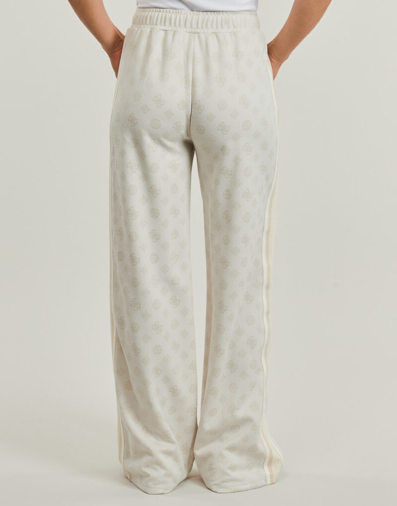 Pantaloni Sportivi Guess PEONY TAPED STRAIGHT LONG PANT Bianco Pantaloni Sportivi Donna - 4