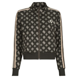 Felpe  Guess  PEONY TAPED FULLZIP SWEATSHIRT  Nero -   Felpe Abbigliamento Donna