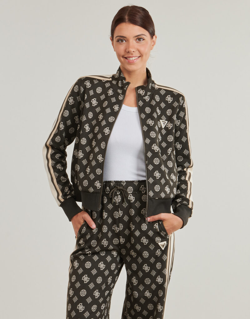 Sweatshirts Guess Sweat-shirt zipp&eacute; &agrave; motif pivoine - Noir Femme - 2