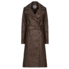 Trench Guess CARMEN PU TRENCH Marron Trench Femme - 1