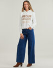 Felpe con cappuccio Only ONLMAIA L/S BELIEVE HOOD Bianco Felpe con cappuccio Donna - 3