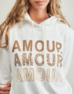 Felpe con cappuccio Only ONLMAIA L/S BELIEVE HOOD Bianco Felpe con cappuccio Donna - 5