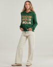 Felpe con cappuccio Only ONLMAIA L/S BELIEVE HOOD Verde Felpe con cappuccio Donna - 3