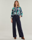 Soft trousers / Knickerbockers Only ONLSANIA BUTTON PANT JRS Marine Soft Trousers / Women's Knickerbockers - 2