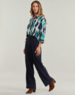 Soft trousers / Knickerbockers Only ONLSANIA BUTTON PANT JRS Marine Soft Trousers / Women's Knickerbockers - 3