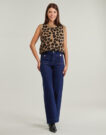 Jeans Flare Only ONLMADELINE HW WIDE Blu Jeans Flare Donna - 2