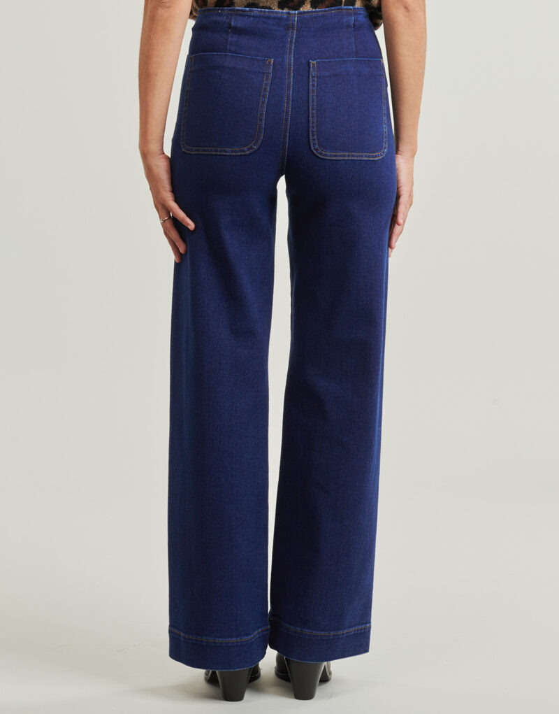 Jeans Flare Only ONLMADELINE HW WIDE Blu Jeans Flare Donna - 4