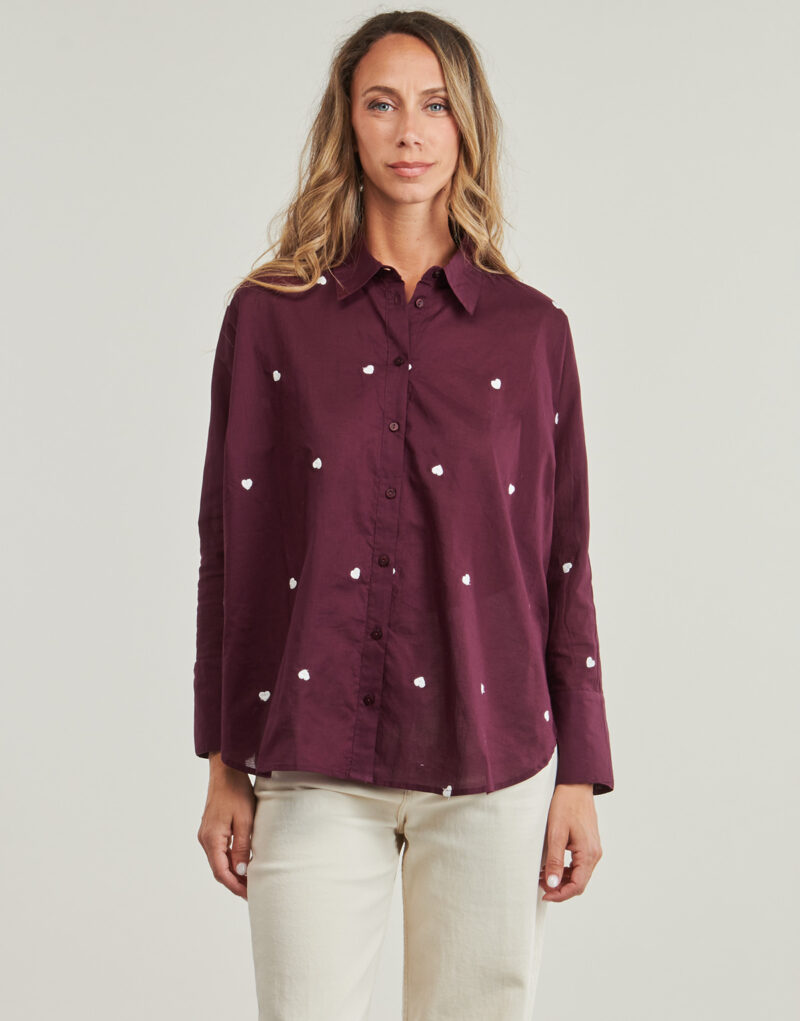 Camicia  Only  ONLNEW LINA  Bordeaux -  Camicie Donna - 2